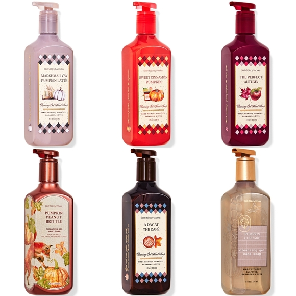 Bath Body Works Fall Ultimate Pumpkin Lovers Hand Soap Collection Set of 6 NEW